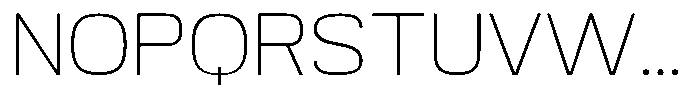Srotone Thin Font UPPERCASE