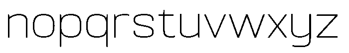 Srotone Thin Font LOWERCASE