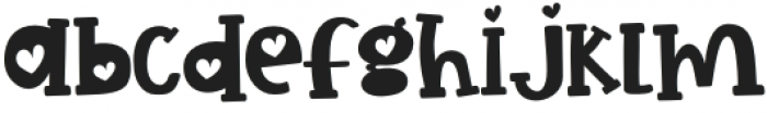 SS Amore Hearts Regular otf (400) Font LOWERCASE