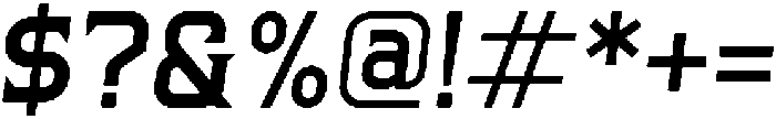 SS Blackfero Italic otf (900) Font OTHER CHARS