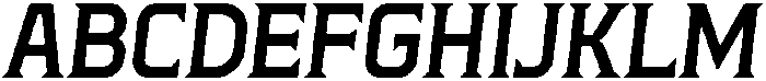 SS Blackfero Italic otf (900) Font UPPERCASE