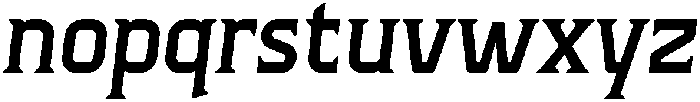 SS Blackfero Italic otf (900) Font LOWERCASE