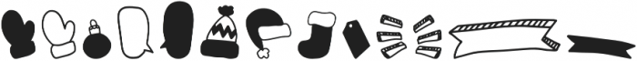 SS ComfyCozy Doodles otf (400) Font LOWERCASE