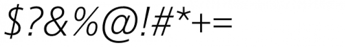 SST Light Italic Font OTHER CHARS