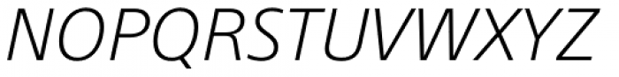 SST Light Italic Font UPPERCASE