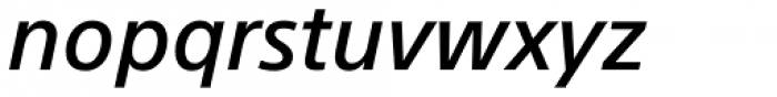 SST Medium Italic Font LOWERCASE
