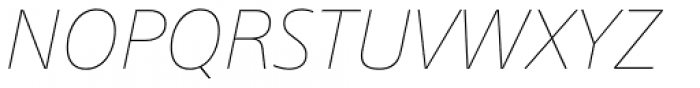 SST Ultra Light Italic Font UPPERCASE