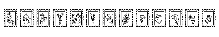 STAMPS Font UPPERCASE