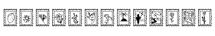 STAMPS Font UPPERCASE