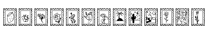 STAMPS Font LOWERCASE
