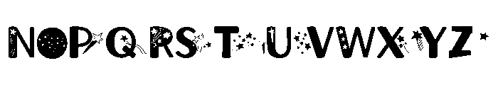 STARS AURORA Regular Font UPPERCASE