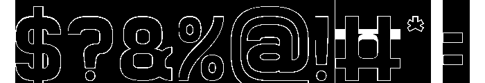 STAY AUTHENTIC-Hollow-Inverse Font OTHER CHARS