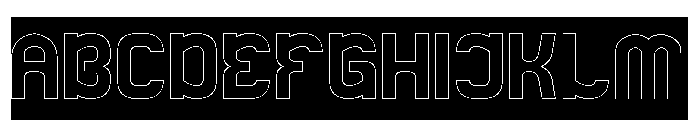 STAY AUTHENTIC-Hollow-Inverse Font UPPERCASE