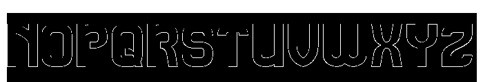 STAY AUTHENTIC-Hollow-Inverse Font UPPERCASE