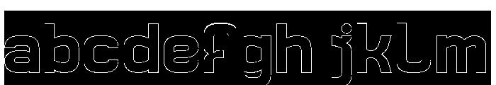 STAY AUTHENTIC-Hollow-Inverse FONT