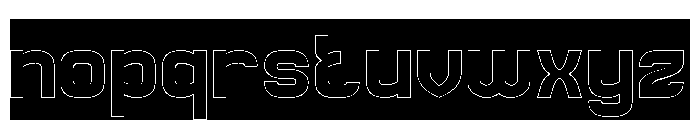 STAY AUTHENTIC-Hollow-Inverse Font LOWERCASE
