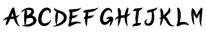 STAY POSITIVE Regular Font UPPERCASE