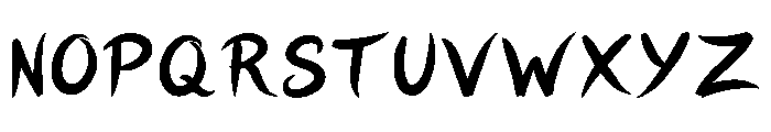 STAY POSITIVE Regular Font UPPERCASE