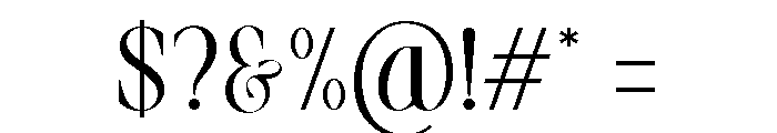STELLAR ORACLE Font OTHER CHARS
