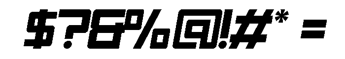 STRIDERUSH-Regular Font OTHER CHARS