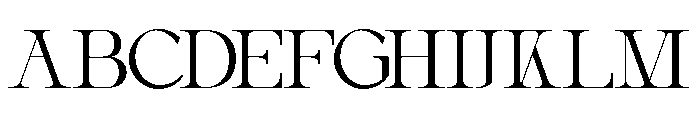 STS Aveline Thin Font UPPERCASE
