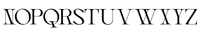 STS Aveline Thin Font UPPERCASE