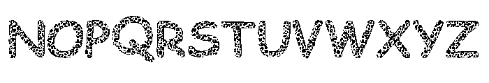 St. Patrick’s leopard Day Font LOWERCASE