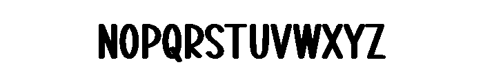 Stacked Bookmark Font LOWERCASE