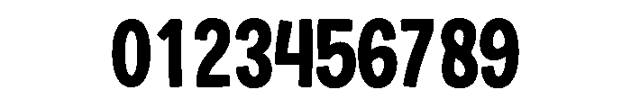 Stacked Chunky Font OTHER CHARS