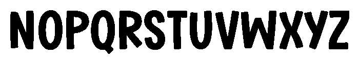 Stacked Chunky Font UPPERCASE