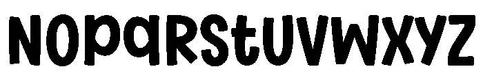 Stacked Chunky Font LOWERCASE