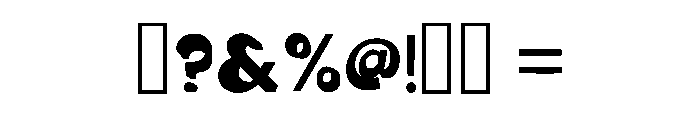 Stacked Ghotic Regular Font OTHER CHARS