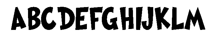 Stacked Grinch Font UPPERCASE
