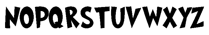 Stacked Grinch Font UPPERCASE