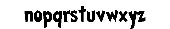 Stacked Grinch Font LOWERCASE