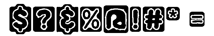 Stacked Magazines Regular Font OTHER CHARS