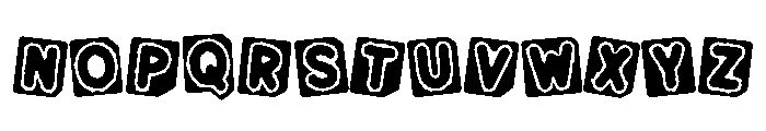 Stacked Magazines Regular Font LOWERCASE