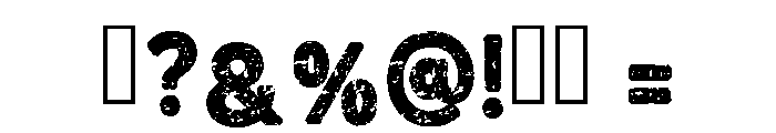 Stacked Retro Regular Font OTHER CHARS