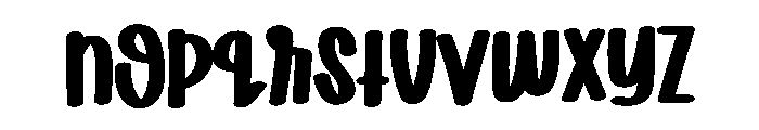 Stacked Story Font LOWERCASE