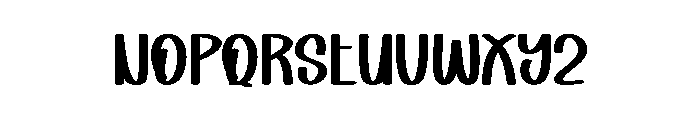 Stacked Tumbler Font UPPERCASE