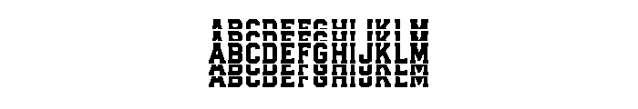 Stacked Varsity Font UPPERCASE