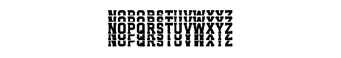 Stacked Varsity Font UPPERCASE