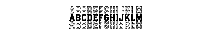 Stacked Varsity FONT
