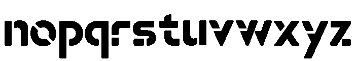 Stackony Regular Font LOWERCASE