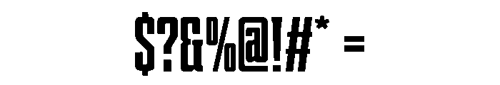 Stadium Slab Font OTHER CHARS