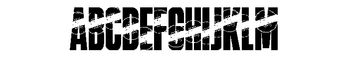 Stamp Grunge Font UPPERCASE