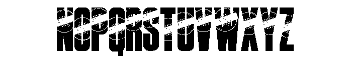Stamp Grunge Font UPPERCASE