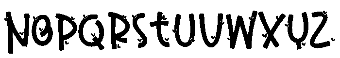 Stamp Pinky Font LOWERCASE
