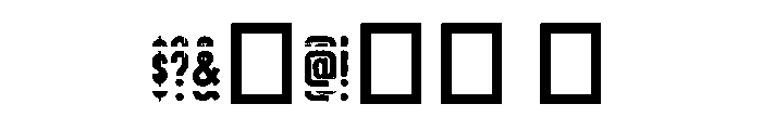 Stamped Regular Font OTHER CHARS