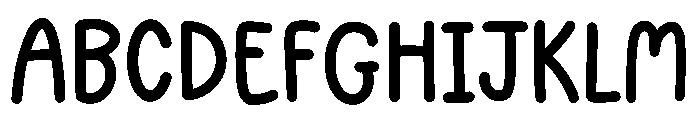 Stand by me Font UPPERCASE